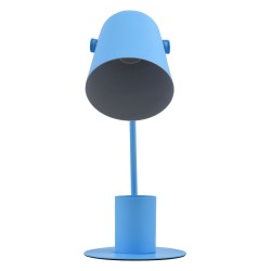 PENCASE 61568 Μοντέρνο Επιτραπέζιο Φωτιστικό Πορτατίφ Μονόφωτο 1 x E27 IP20 Μπλε Μέταλλο - Μ12 x Π15 x Υ38cm