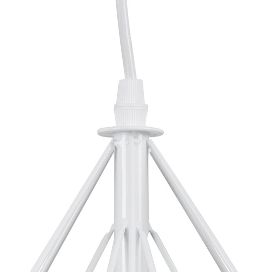 EIFFEL 61570 Vintage Κρεμαστό Φωτιστικό Ράγα Τρίφωτο 3 x E27 IP20 Λευκό Μέταλλο με Λευκό Ύφασμα - Μ68 x Π25 x Υ130cm EIFFEL 61570 Vintage Κρεμαστό Φωτιστικό Ράγα Τρίφωτο 3 x E27 IP20 Λευκό Μέταλλο με Λευκό Ύφασμα - Μ68 x Π25 x Υ130cm