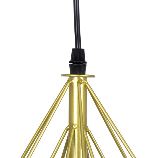 EIFFEL 61571 Vintage Κρεμαστό Φωτιστικό Ράγα Τρίφωτο 3 x E27 IP20 Χρυσό Μέταλλο με Λευκό Ύφασμα - Μ68 x Π25 x Υ130cm EIFFEL 61571 Vintage Κρεμαστό Φωτιστικό Ράγα Τρίφωτο 3 x E27 IP20 Χρυσό Μέταλλο με Λευκό Ύφασμα - Μ68 x Π25 x Υ130cm