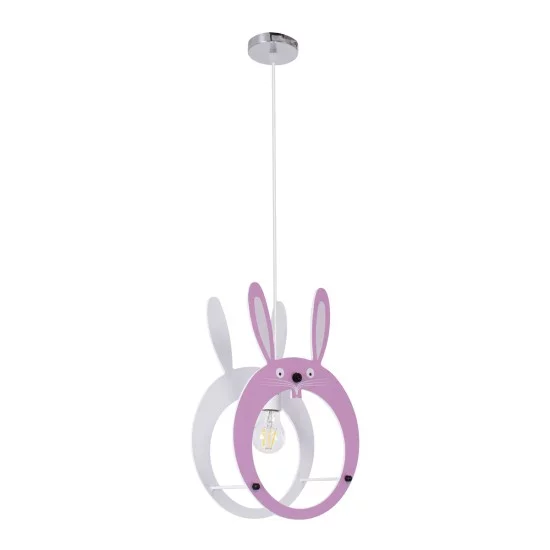 BUNNY 61577 Παιδικό Κρεμαστό Φωτιστικό Φιγούρα Μονόφωτο 1 x E27 IP20 Ροζ & Άσπρο Πλαστικό - Μ27.2 x Π15.5 x Υ40cm BUNNY 61577 Παιδικό Κρεμαστό Φωτιστικό Φιγούρα Μονόφωτο 1 x E27 IP20 Ροζ & Άσπρο Πλαστικό - Μ27.2 x Π15.5 x Υ40cm