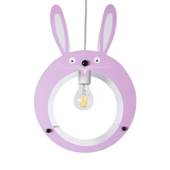 BUNNY 61577 Παιδικό Κρεμαστό Φωτιστικό Φιγούρα Μονόφωτο 1 x E27 IP20 Ροζ & Άσπρο Πλαστικό - Μ27.2 x Π15.5 x Υ40cm BUNNY 61577 Παιδικό Κρεμαστό Φωτιστικό Φιγούρα Μονόφωτο 1 x E27 IP20 Ροζ & Άσπρο Πλαστικό - Μ27.2 x Π15.5 x Υ40cm