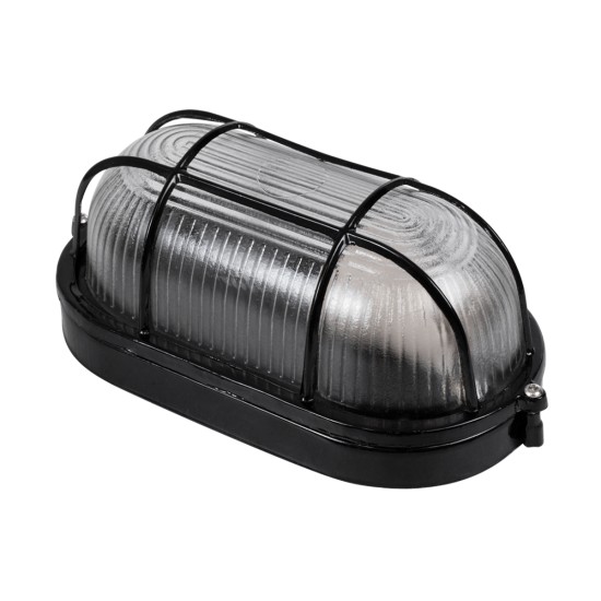 BOATLIGHT 61583 Vintage Φωτιστικό Καραβοχελώνα Τοίχου - Απλίκα με Ντουί 1 x E27 AC 220-240V Αδιάβροχο IP65 - Μαύρο Ματ - Μ21 x Π10.4 x Υ9cm