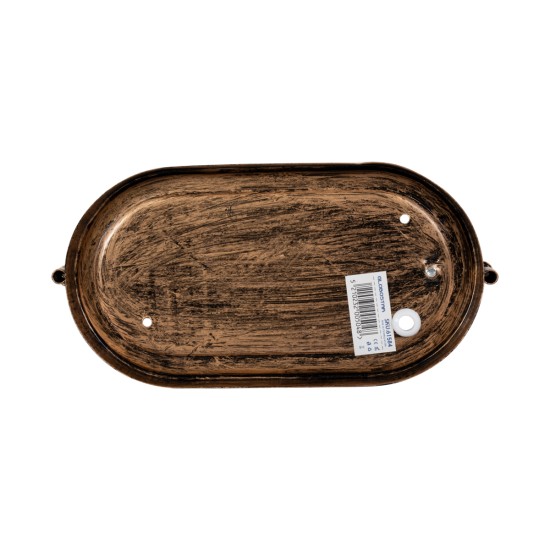 BOATLIGHT 61584 Vintage Φωτιστικό Καραβοχελώνα Τοίχου - Απλίκα με Ντουί 1 x E27 AC 220-240V Αδιάβροχο IP65 - Χάλκινο Εφέ Σκουριάς Ματ - Μ21 x Π10.4 x Υ9cm