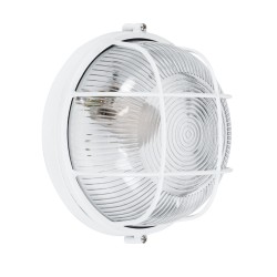 BOATLIGHT 61585 Vintage Φωτιστικό Καραβοχελώνα Τοίχου & Οροφής με Ντουί 1 x E27 AC 220-240V Αδιάβροχο IP65 - Λευκό Ματ - Μ17.5 x Π17.5 x Υ9cm