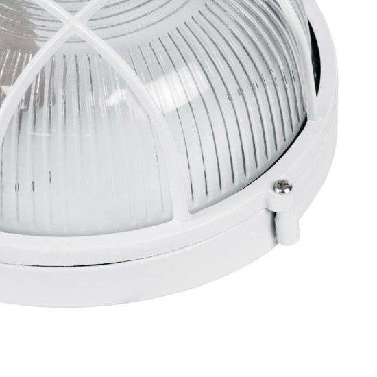 BOATLIGHT 61585 Vintage Industrial Φωτιστικό Τοίχου - Απλίκα - Καραβοχελώνα Εξωτερικού Χώρου Μονόφωτο 1 x E27 AC220-240V Αδιάβροχο IP65 - Σώμα Αλουμινίου & Tempered Glass - Φ17.5 x Υ9cm - Λευκό - Στρόγγυλο - 5 Years Warranty BOATLIGHT 61585 Vintage Industrial Φωτιστικό Τοίχου - Απλίκα - Καραβοχελώνα Εξωτερικού Χώρου Μονόφωτο 1 x E27 AC220-240V Αδιάβροχο IP65 - Σώμα Αλουμινίου & Tempered Glass - Φ17.5 x Υ9cm - Λευκό - Στρόγγυλο - 5 Years Warranty