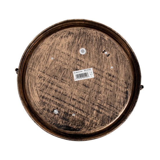 BOATLIGHT 61590 Vintage Φωτιστικό Καραβοχελώνα Τοίχου & Οροφής με Ντουί 2 x E27 AC 220-240V Αδιάβροχο IP65 - Χάλκινο Παλαιωμένο Εφέ Σκουριάς Ματ - Μ24 x Π24 x Υ11cm