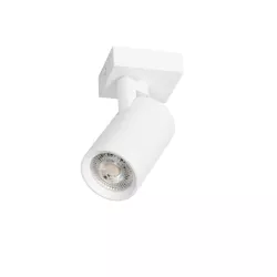 kelvo® SPOTA KLV-101-0135 Κινούμενο Φωτιστικό Σποτ Οροφής για Λάμπα MR16 με Ντουί GU10 AC 220-240V IP20 - Λευκό Ματ - Μ7 x Π6 x Υ14cm