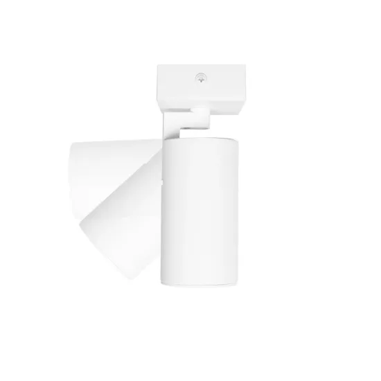 kelvo® SPOTA KLV-101-0135 Κινούμενο Φωτιστικό Σποτ Οροφής για Λάμπα MR16 με Ντουί GU10 AC 220-240V IP20 - Λευκό Ματ - Μ7 x Π6 x Υ14cm