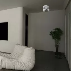 kelvo® SPOTA KLV-101-0145 Κινούμενο Φωτιστικό Σποτ Οροφής για 3 Λάμπες MR16 με Ντουί GU10 AC 220-240V IP20 - Λευκό Ματ - Μ19 x Π19 x Υ14cm