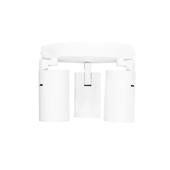 kelvo® SPOTA KLV-101-0145 Κινούμενο Φωτιστικό Σποτ Οροφής για 3 Λάμπες MR16 με Ντουί GU10 AC 220-240V IP20 - Λευκό Ματ - Μ19 x Π19 x Υ14cm