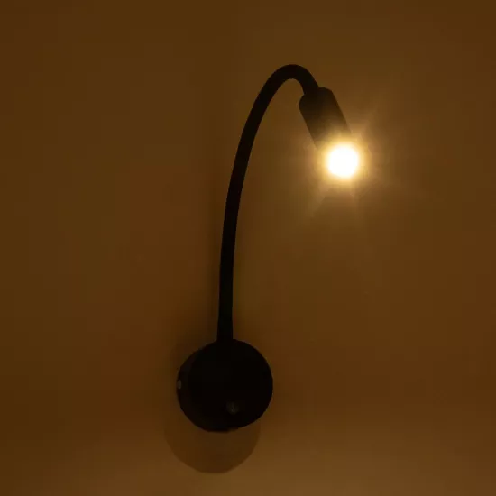 GOOSE 61690 Φωτιστικό Τοίχου - Απλίκα LED 3W 300lm 36° AC 220-240V IP20 - Reading Light - Θερμό Λευκό 2700K Μαύρο Αλουμίνιο - Μ6.5 x Π22.5 x Υ23cm - 5 Xρόνια Εγγύηση GOOSE 61690 Φωτιστικό Τοίχου - Απλίκα LED 3W 300lm 36° AC 220-240V IP20 - Reading Light - Θερμό Λευκό 2700K Μαύρο Αλουμίνιο - Μ6.5 x Π22.5 x Υ23cm - 5 Xρόνια Εγγύηση