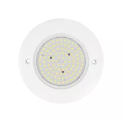 POOLARTY 61714 Υποβρύχιο Φωτιστικό για Σιντριβάνια/Πισίνες LED 8W 680lm 120° DC 12V Αδιάβροχο IP68 Ψυχρό Λευκό 6000K Dimmable - Bridgelux SMD Chip - 1m VDE Rubber Καλώδιο - Μ13 x Π13 x Υ2cm - 3 Χρόνια Εγγύηση