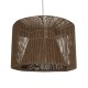 ZYLINDER 205-0023 Boho Κρεμαστό Φωτιστικό Οροφής με Ντουί 1 x E27 AC 220-240V IP20 - Καφέ - M80 x Π80 x Υ51cm