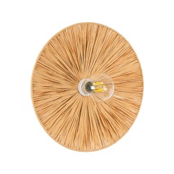 COLOMBO 02277 Boho Φωτιστικό Τοίχου - Απλίκα με Ντουί 1 x E27 AC 220-240V IP20 - Μπεζ - Μ40 x Π40 x Υ9cm