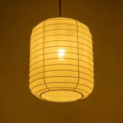 ROMINA 62000 Μοντέρνο Κρεμαστό Φωτιστικό Οροφής με Ντουί 1 x E27 AC 220-240V IP20 - Λευκό - Μ30 x Π30 x Υ35cm