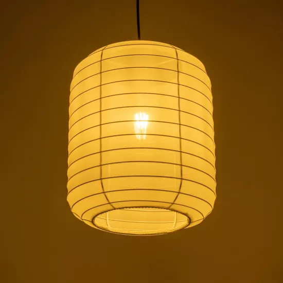 ROMINA 62000 Μοντέρνο Κρεμαστό Φωτιστικό Οροφής με Ντουί 1 x E27 AC 220-240V IP20 - Λευκό - Μ30 x Π30 x Υ35cm