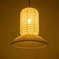 ROMINA 62002 Μοντέρνο Κρεμαστό Φωτιστικό Οροφής με Ντουί 1 x E27 AC 220-240V IP20 - Λευκό - Μ40 x Π40 x Υ28cm