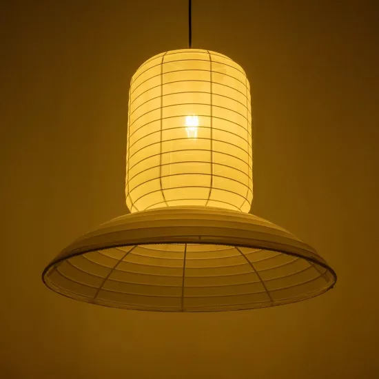 ROMINA 62003 Μοντέρνο Κρεμαστό Φωτιστικό Οροφής με Ντουί 1 x E27 AC 220-240V IP20 - Λευκό - Μ60 x Π60 x Υ48cm