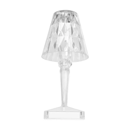 CRYSTAL 62042 Μοντέρνο Επιτραπέζιο Φωτιστικό Πορτατίφ LED 1W 100lm 360° DC 5V USB-C με Επαναφορτιζόμενη Μπαταρία Li-ion 3.7V 1600mAh IP44 Πολύχρωμο RGBW με Χειριστήριο Dimmable - Sanan SMD Chip - Διάφανο - Μ11.5 x Π11.5 x Υ25.5cm - 3 Χρόνια Εγγύηση CRYSTAL 62042 Μοντέρνο Επιτραπέζιο Φωτιστικό Πορτατίφ LED 1W 100lm 360° DC 5V USB-C με Επαναφορτιζόμενη Μπαταρία Li-ion 3.7V 1600mAh IP44 Πολύχρωμο RGBW με Χειριστήριο Dimmable - Sanan SMD Chip - Διάφανο - Μ11.5 x Π11.5 x Υ25.5cm - 3 Χρόνια Εγγύηση