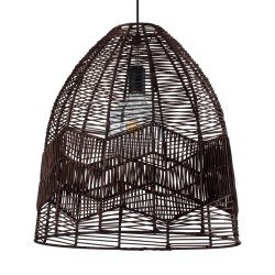 ALOHA 01752 Boho Κρεμαστό Φωτιστικό Οροφής με Ντουί 1 x E27 AC 220-240V IP20 - Καφέ - Μ45 x Π45 x Υ48cm