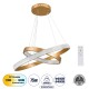 DIAMOND DUO 61151-DECO Κρεμαστό Φωτιστικό Δαχτυλίδι-Κύκλος LED CCT 75W 8743lm 360° AC 220-240V - Εναλλαγή Φωτισμού μέσω Τηλεχειριστηρίου All In One Ψυχρό 6000k+Φυσικό 4500k+Θερμό 2700k Dimmable Φ40+60cm - Χρυσό Βούρτσας - 3 Years Warranty DIAMOND DUO 61151-DECO Κρεμαστό Φωτιστικό Δαχτυλίδι-Κύκλος LED CCT 75W 8743lm 360° AC 220-240V - Εναλλαγή Φωτισμού μέσω Τηλεχειριστηρίου All In One Ψυχρό 6000k+Φυσικό 4500k+Θερμό 2700k Dimmable Φ40+60cm - Χρυσό Βούρτσας - 3 Years Warranty