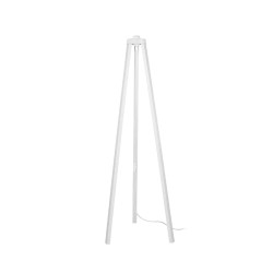 TRIPOD 203-0259 Μοντέρνο Επιδαπέδιο Φωτιστικό με Ντουί 1 x E27 AC 220-240V IP20 - Λευκό - Μ38 x Π38 x Υ120cm