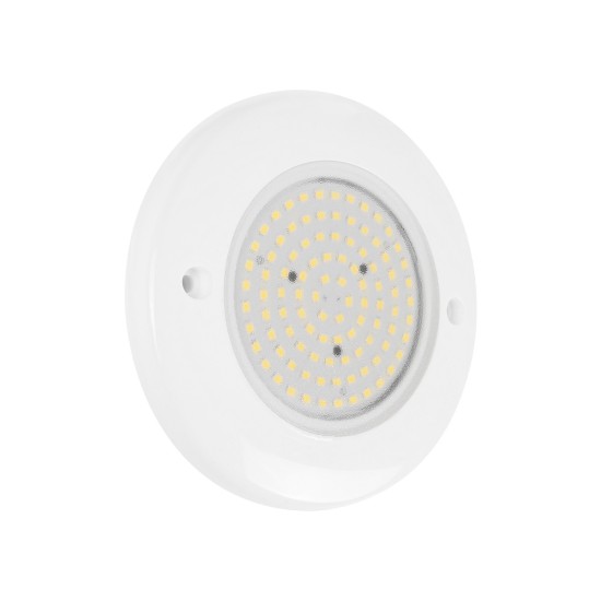 POOLARTY 61715 Υποβρύχιο Φωτιστικό για Σιντριβάνια/Πισίνες LED 8W 640lm 120° DC 12V Αδιάβροχο IP68 Φυσικό Λευκό 4500K Dimmable - Bridgelux SMD Chip - 1m VDE Rubber Καλώδιο - Μ13 x Π13 x Υ2cm - 3 Χρόνια Εγγύηση