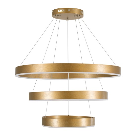 VENOM TRIO 61190-DECO Κρεμαστό Φωτιστικό Δαχτυλίδι-Κύκλος LED CCT 120W 14158lm 120° AC 220-240V - Εναλλαγή Φωτισμού μέσω Τηλεχειριστηρίου All In One Ψυχρό 6000K+Φυσικό 4500K+Θερμό 2700K Dimmable Φ40+60+80cm - Χρυσό Βούρτσας - 3 Years Warranty VENOM TRIO 61190-DECO Κρεμαστό Φωτιστικό Δαχτυλίδι-Κύκλος LED CCT 120W 14158lm 120° AC 220-240V - Εναλλαγή Φωτισμού μέσω Τηλεχειριστηρίου All In One Ψυχρό 6000K+Φυσικό 4500K+Θερμό 2700K Dimmable Φ40+60+80cm - Χρυσό Βούρτσας - 3 Years Warranty