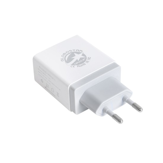 69997 Φορτιστής Πρίζας Charger 4 x Type-A USB Port DC 5V 5.1A Max 5W 69997 Φορτιστής Πρίζας Charger 4 x Type-A USB Port DC 5V 5.1A Max 5W