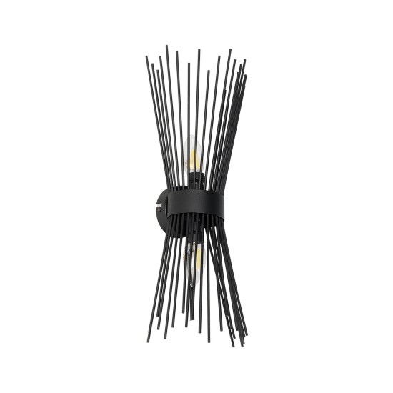 HORN 203-0043 Vintage Επιτοίχιο Φωτιστικό Απλίκα Δίφωτο 2 x E14 IP20 Μαύρο Μέταλλο - Μ14 x Π17 x Υ44.5cm HORN 203-0043 Vintage Επιτοίχιο Φωτιστικό Απλίκα Δίφωτο 2 x E14 IP20 Μαύρο Μέταλλο - Μ14 x Π17 x Υ44.5cm