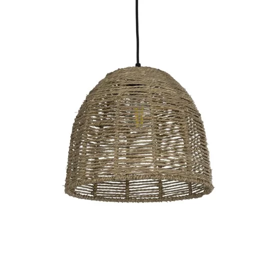 MEKA 204-0162 Boho Κρεμαστό Φωτιστικό Οροφής με Ντουί 1 x E27 AC 220-240V IP20 - Καφε - Μ30 x Π30 x Υ28cm