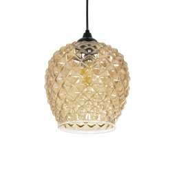 KEGEL 206-0007 Μοντέρνο Κρεμαστό Φωτιστικό Οροφής με Ντουί 1 x E27 AC 220-240V IP20 - Μελί - Μ19 x Π19 x Υ19cm