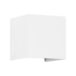 AXIS-S 60566 Μοντέρνο Φωτιστικό Τοίχου - Απλίκα LED 10W 1250lm 5°/60° AC 220-240V Αδιάβροχο IP65 Ψυχρό Λευκό 6000K - Bridgelux COB Chip & TÜV SÜD Driver - Λευκό Ματ - Μ10 x Π10 x Υ10cm - 5 Χρόνια Εγγύηση