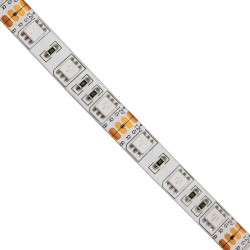 LUMAR 70129 Ταινία LED 14.4W/m 936lm/m 120° DC 12V Αδιάβροχη IP65 60 x SMD5050 Chip/m Πολύχρωμο RGB Dimmable - Sanan SMD Chip - Μ500 x Π1 x Υ0.2cm - Ρολό 5 Μέτρων - 5 Χρόνια Εγγύηση