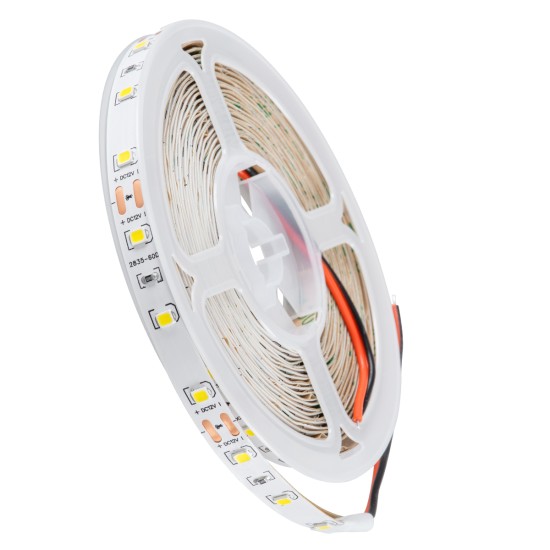 LILAC 70141 Ταινία LED 6W/m 690lm/m 120° DC 12V IP20 - 60 x SMD 2835 LED Chip/Μέτρο - Μ5000 x Π8 x Υ1mm - Ρολό 5 Μέτρων - Φυσικό Λευκό 4500K - 5 Χρόνια Εγγύηση