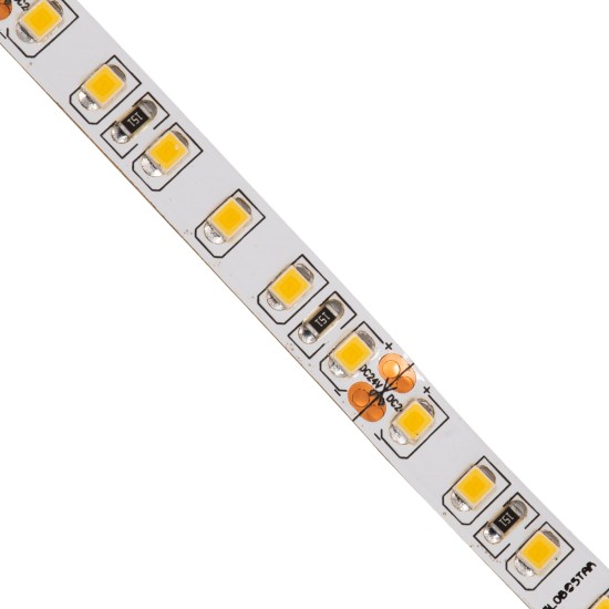 70232 Ταινία LED SMD 2835 5m 8W/m 120LED/m 1232 lm/m 120° DC 24V IP20 Θερμό Λευκό 3000K - 5 Χρόνια Εγγύηση