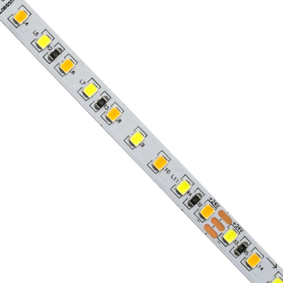 LUXIA 70260 Ταινία LED 12W/m 1200lm/m 120° DC 24V IP20 120 x SMD2835 Chip/m Ρυθμιζόμενο Λευκό CCT από 2700K έως 6000K Dimmable - Sanan SMD Chip - Μ500 x Π0.8 x Υ0.2cm - Ρολό 5 Μέτρων - 5 Χρόνια Εγγύηση