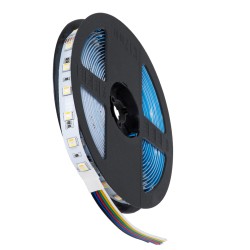 PRISMA 70263 Ταινία LED 24W/m 2400lm/m 120° DC 24V IP20 60 x SMD5050 Chip/m Πολύχρωμο RGBW+WW Dimmable - Sanan SMD Chip - Μ500 x Π1.2 x Υ0.2cm - Ρολό 5 Μέτρων - 5 Χρόνια Εγγύηση