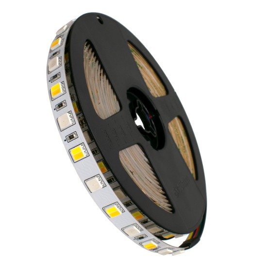 70266 Ταινία LED SMD 5050 RGBW + WW 5m 18W/m 72LED/m 120° DC 24V IP20 1150lm/m Ψυχρό Λευκό 6000k & 1050lm/m Θερμό Λευκό 3000k & 900lm/m RGB