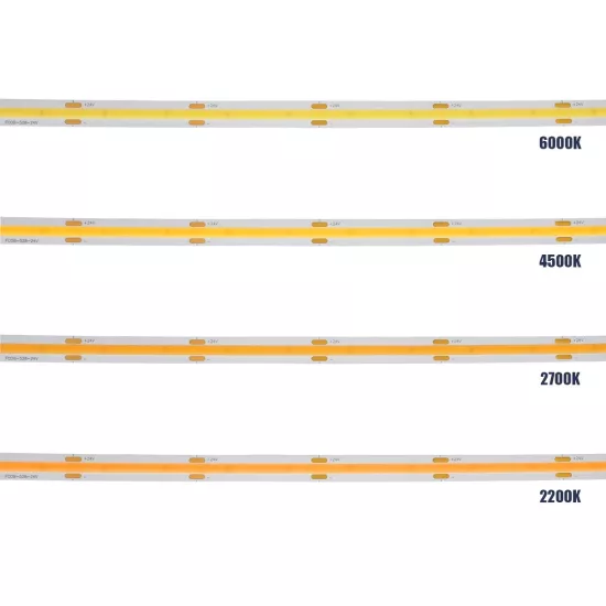 BEE 70352 Ταινία LED 10W/m 900lm/m 120° DC 24V IP20 528 x COB Chip/m Θερμό Λευκό 2700K Dimmable - Sanan COB Chip - Μ500 x Π1 x Υ0.2cm - Ρολό 5 Μέτρων - 5 Χρόνια Εγγύηση