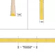 BEE 70355 Ταινία LED 9W/m 990lm/m 120° DC 24V IP20 384 x COB Chip/m Ψυχρό Λευκό 6000K Dimmable - Sanan COB Chip - Μ500 x Π0.5 x Υ0.2cm - Ρολό 5 Μέτρων - 5 Χρόνια Εγγύηση