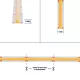 BEE 70361 Ταινία LED 8W/m 720lm/m 120° DC 24V IP20 320 x COB Chip/m Θερμό Λευκό 2700K Dimmable - Sanan COB Chip - Μ500 x Π0.8 x Υ0.2cm - Ρολό 5 Μέτρων - 5 Χρόνια Εγγύηση