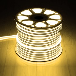 DOUBLESIDED 70492 Ταινία Neon Flex LED 12W/m 840lm/m 240° DC DC 220-240V Αδιάβροχο IP65 120 x SMD2835 Chip/m Θερμό Λευκό 2700K Dimmable - Sanan SMD Chip - Μ100 x Π0.8 x Υ1.6cm - 3 Χρόνια Εγγύηση