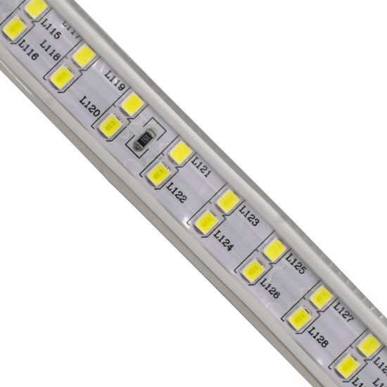 70510 Wide Ταινία Διπλής Σειράς Epistar LED SMD 2835 1m 24W/m 180LED/m 3360lm/m 120° DC 230V Αδιάβροχη IP68 Ψυχρό Λευκό 6000K Dimmable