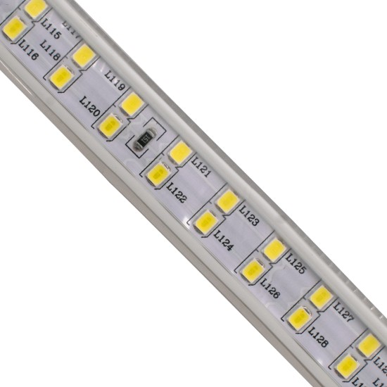 70511 Wide Ταινία Διπλής Σειράς Epistar LED SMD 2835 1m 24W/m 180LED/m 3288lm/m 120° DC 230V Αδιάβροχη IP68 Φυσικό Λευκό 4500K Dimmable