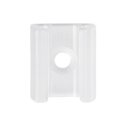 70528 Πλαστική PVC Βάση Στήριξης για Όλες τις Μονόχρωμες EPISTAR Slim Ταινίες LED Μονής Σειράς DC 230V IP68 - Μ1.5 x Π1.3 x Υ1.1cm