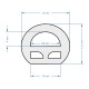 70580 TUBE 360° Degree Neon Flex Epistar LED SMD 2835 1m 12W/m 120LED/m 1320lm/m 360° DC 24V Αδιάβροχη IP68 Ψυχρό Λευκό 6000K Dimmable