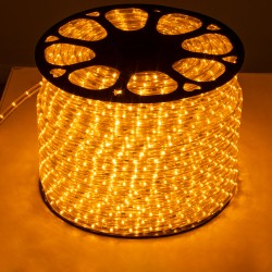 LIGHTUBE 70603 Φωτοσωλήνας LED 3.9W/m 137lm/m 360° DC 220-240V Αδιάβροχο IP65 36 x Diode Chip/m Ultra Θερμό Λευκό 2200K Dimmable - Μ100 x Π1.2 x Υ1.2cm - 2 Χρόνια Εγγύηση