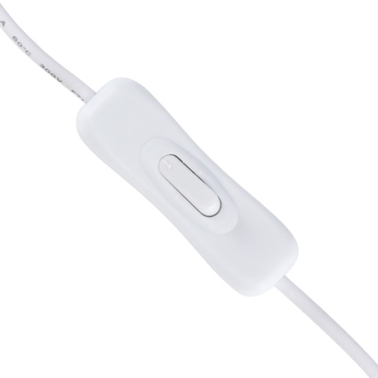 70681 Καλώδιο Διακόπτης ON/OFF DC 12-24V 180cm από Jack Male 2.1x5.5mm σε Female 2.1x5.5mm Λευκό L185 x W1.9 x H1.5cm 70681 Καλώδιο Διακόπτης ON/OFF DC 12-24V 180cm από Jack Male 2.1x5.5mm σε Female 2.1x5.5mm Λευκό L185 x W1.9 x H1.5cm