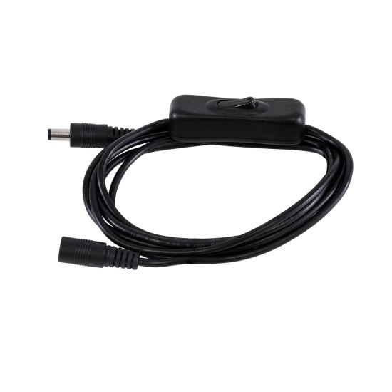 70682 Καλώδιο Διακόπτης ON/OFF DC 12-24V 180cm από Jack Male 2.1x5.5mm σε Female 2.1x5.5mm Μαύρο L185 x W1.9 x H1.5cm 70682 Καλώδιο Διακόπτης ON/OFF DC 12-24V 180cm από Jack Male 2.1x5.5mm σε Female 2.1x5.5mm Μαύρο L185 x W1.9 x H1.5cm
